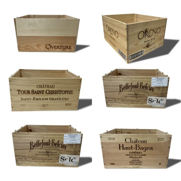 Wood wine crate, wood crate, wooden wine crate - Picture 10 of 12